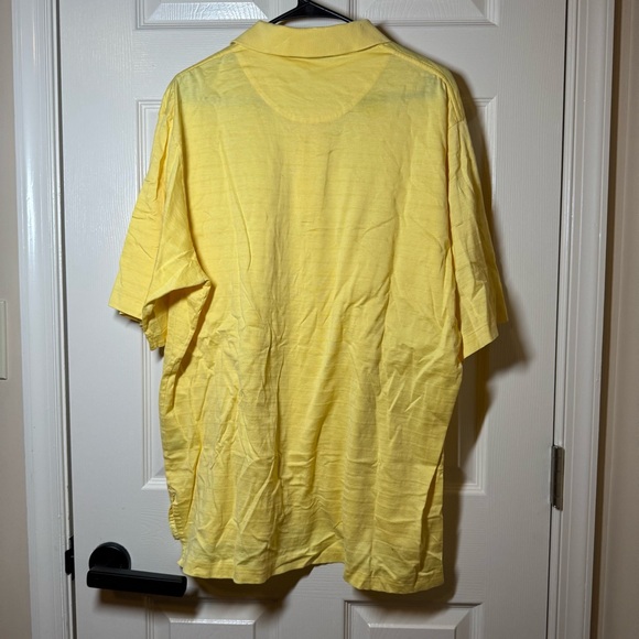 Polo Golf Vibrant Yellow Men's Polo Pima Cotton Shirt Size XL - Picture 4 of 5